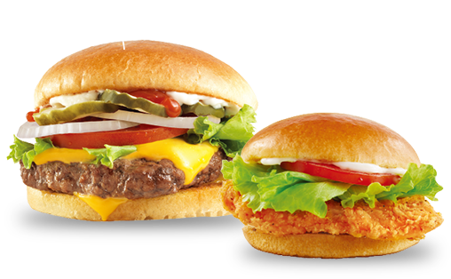 画像：ウェンディーズのハンバーガー