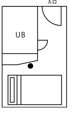 シングルB間取り図（一例）